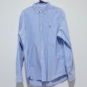 Men’s Polo by Ralph Lauren striped oxford button down shirt size XL